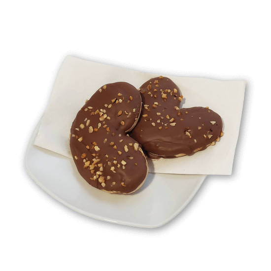 Palmera de ferrero en plato